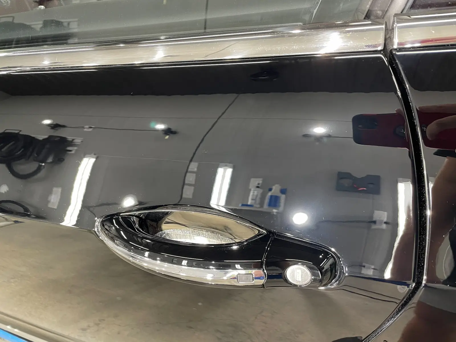 Black Bentley Continental GT after paint correction