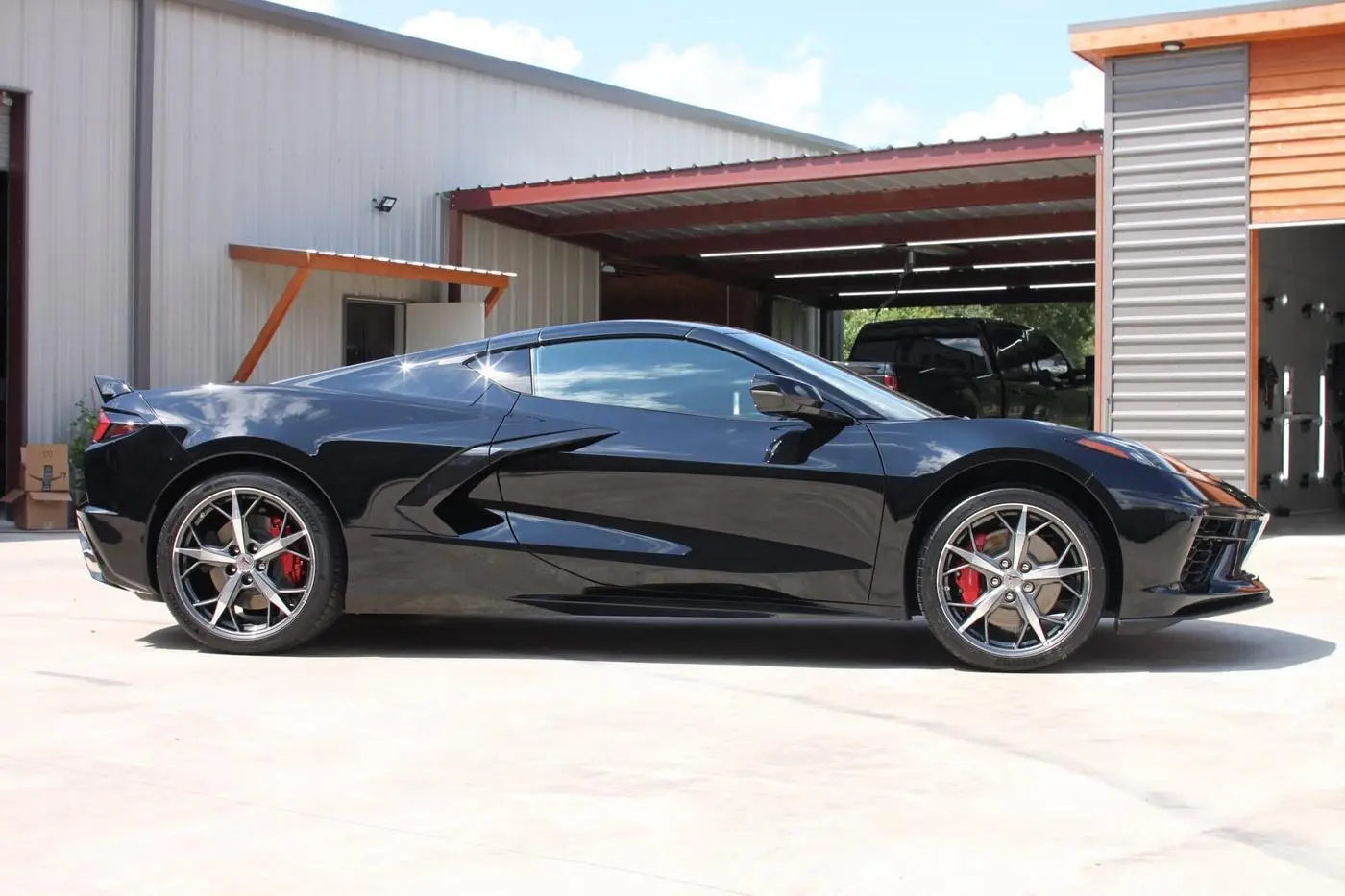 Black C8 Corvette detailed by Derrick's Details in Austin, photo 3 of 7
