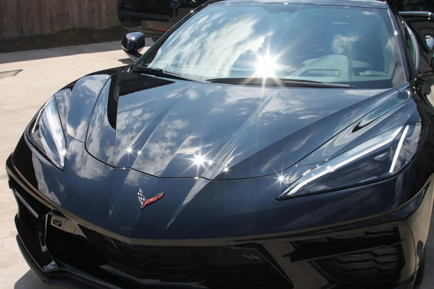 Black C8 Corvette detailed by Derrick's Details in Austin, photo 2 of 7