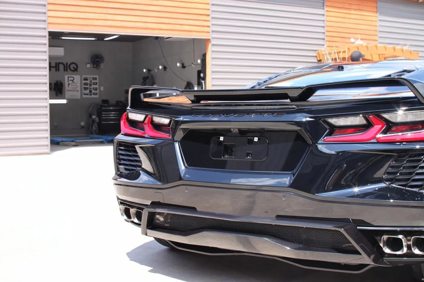 Black C8 Corvette detailed by Derrick's Details in Austin, photo 7 of 7