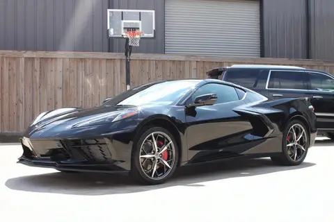 Black C8 Corvette detailed by Derrick's Details