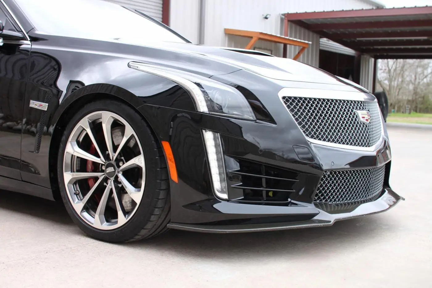 Black Cadillac CTS-V detailed by Derrick's Details in Austin, photo 2 of 12
