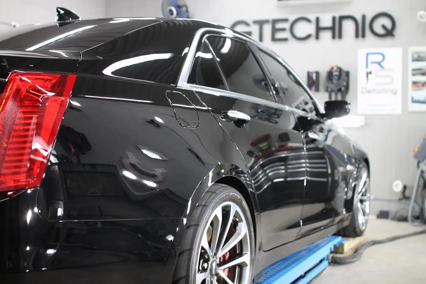 Black Cadillac CTS-V detailed by Derrick's Details in Austin, photo 5 of 12
