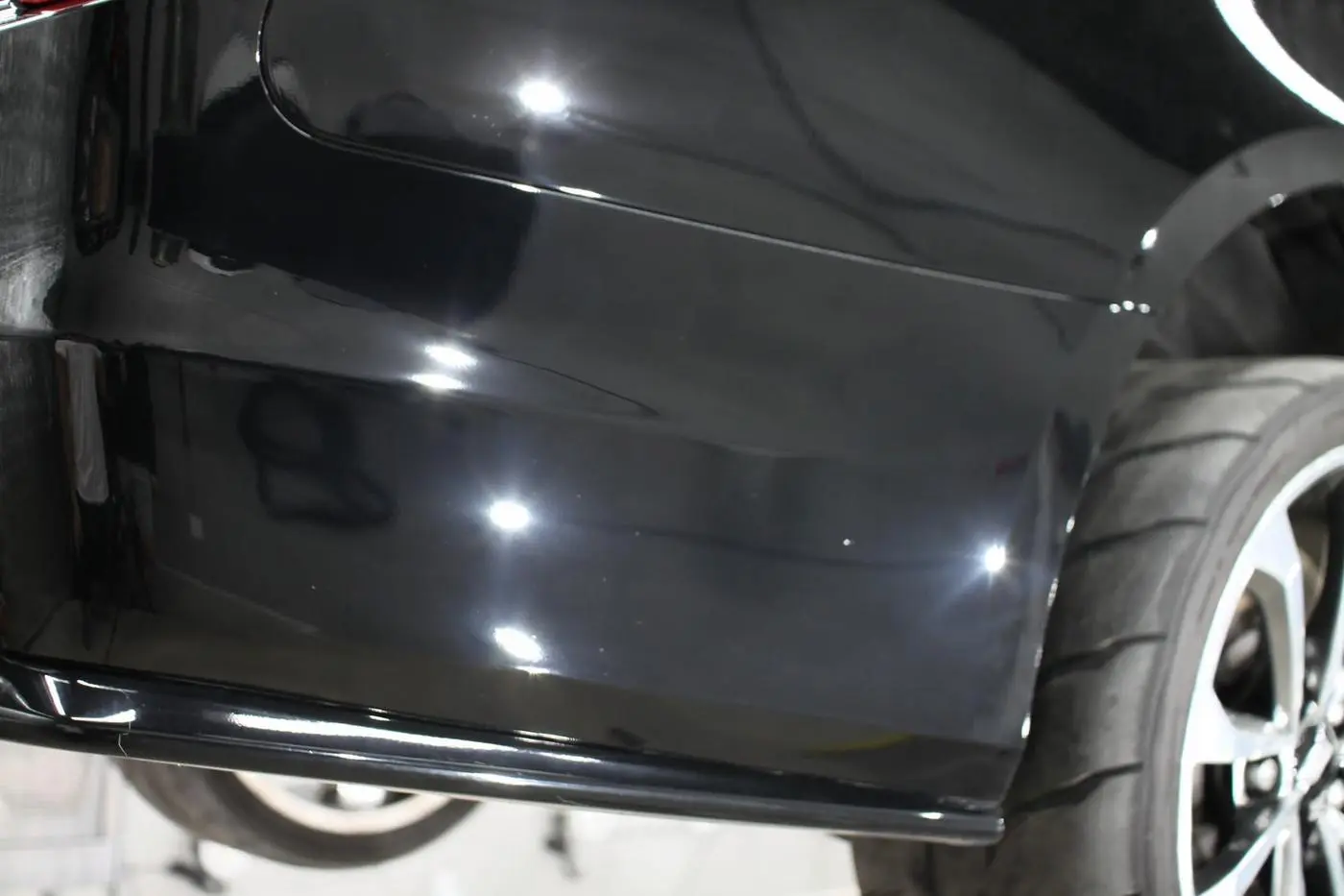 Black Cadillac CTS-V after paint correction