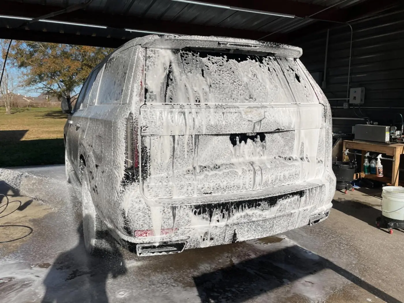 Black Cadillac Escalade detailed by Derrick's Details in Austin, photo 6 of 10