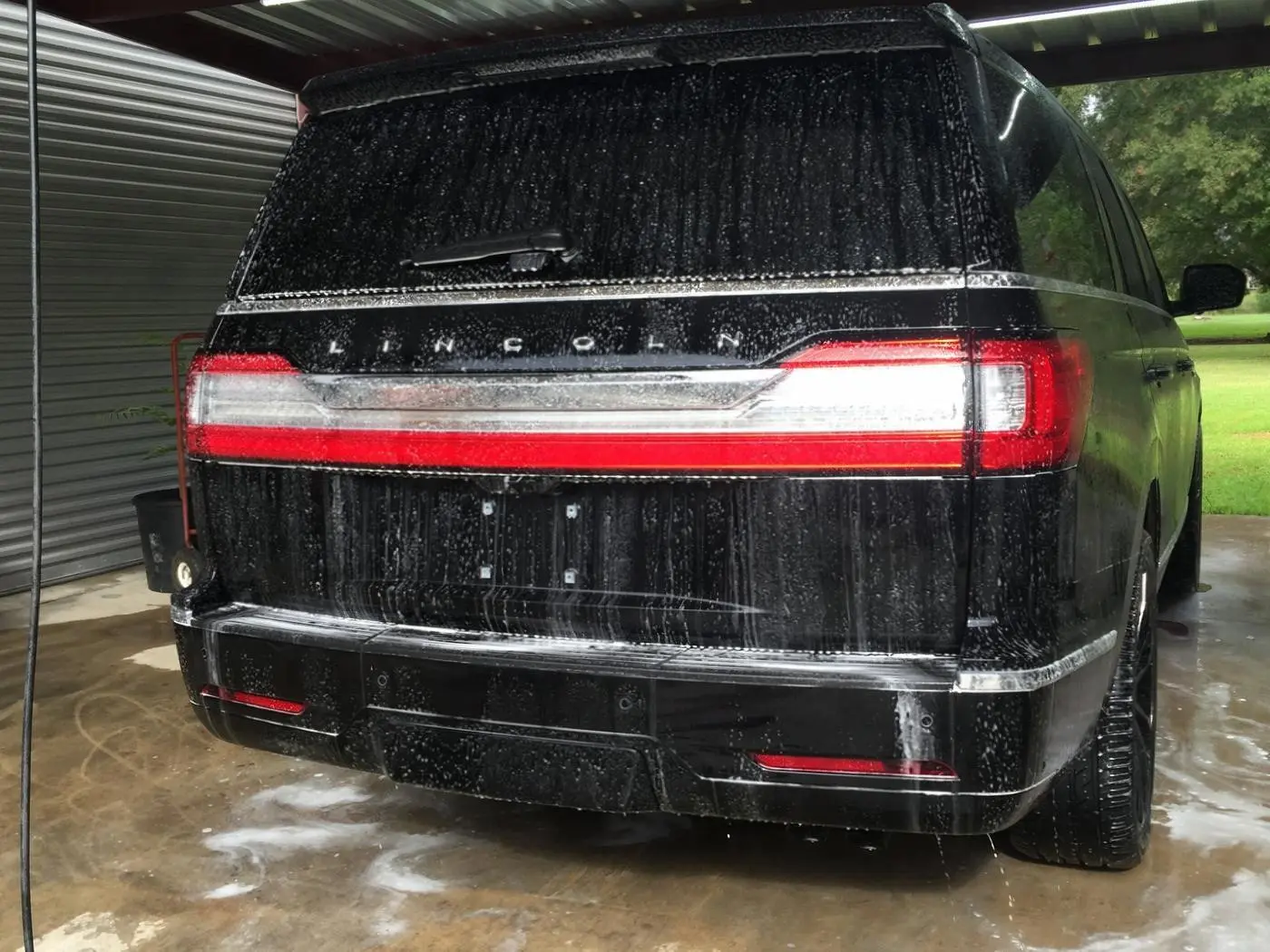 Black Lincoln Navigator detailed by Derrick's Details in Austin, photo 5 of 7
