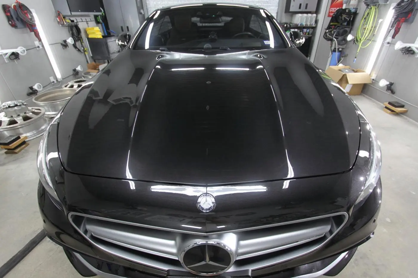 Black Mercedes-AMG S 63 Coupe detailed by Derrick's Details in Austin, photo 5 of 16