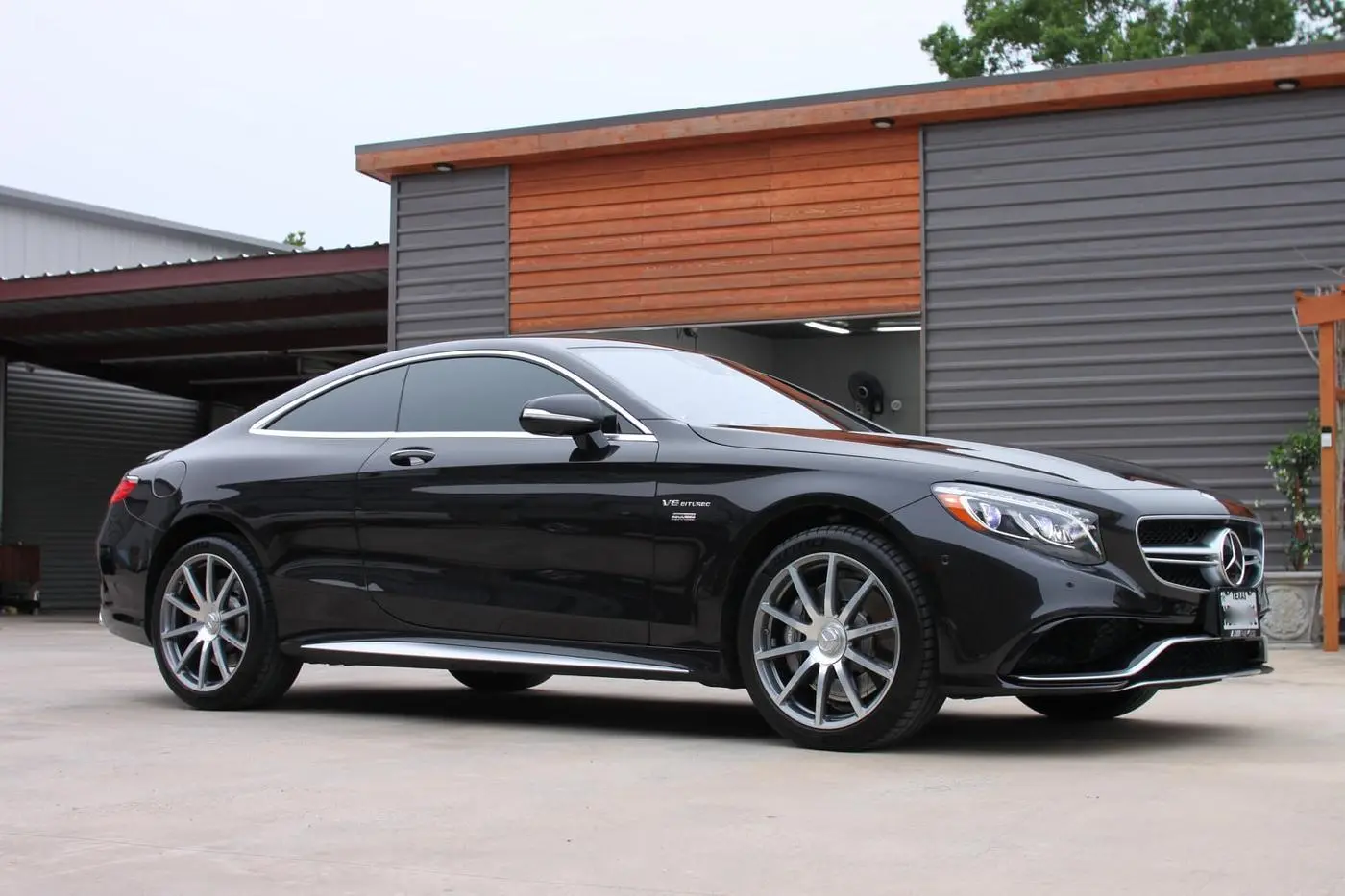 Black Mercedes-AMG S 63 Coupe detailed by Derrick's Details in Austin, photo 1 of 16