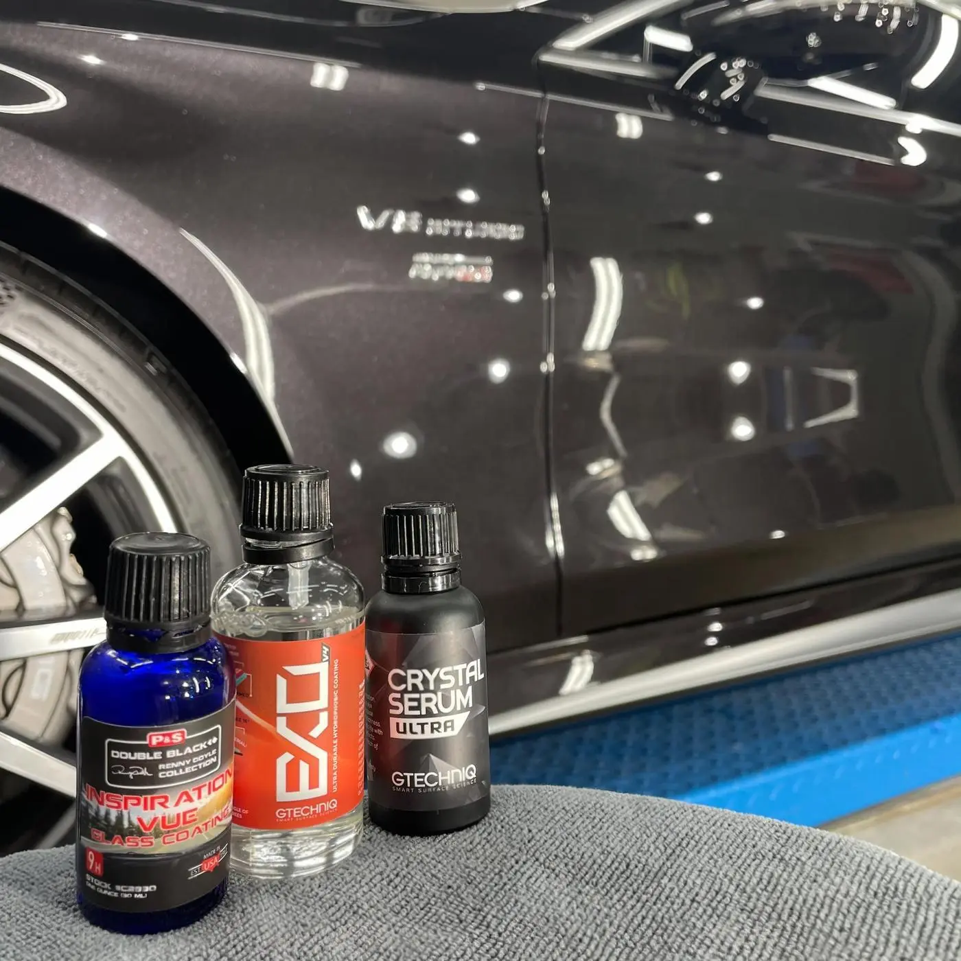 Black Mercedes-AMG S 63 Coupe detailed by Derrick's Details in Austin, photo 6 of 16