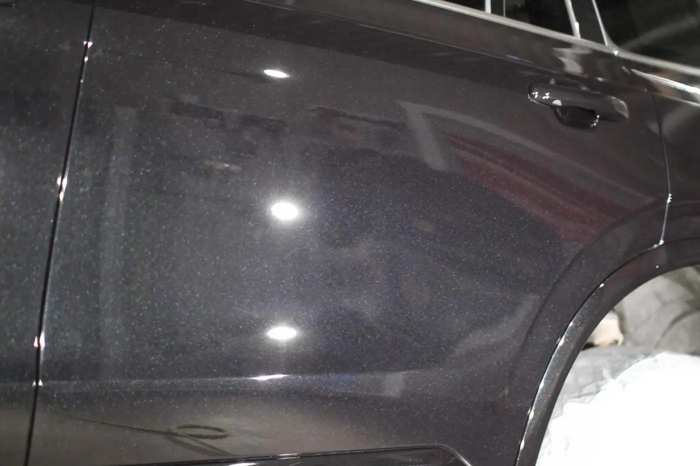 Black Volvo XC90 after paint correction