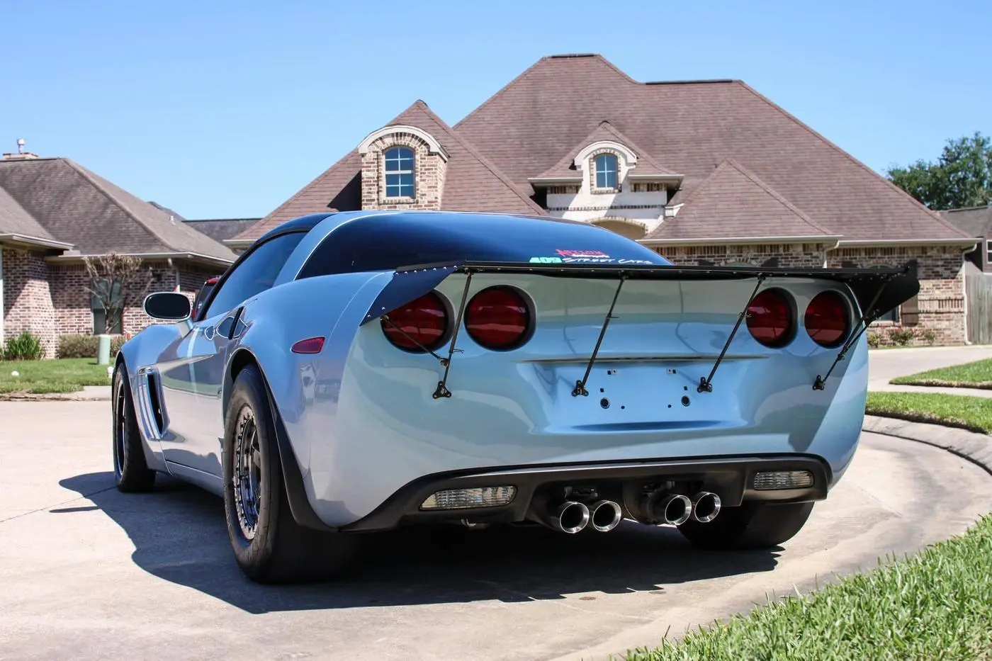 Blue Corvette C6 Grand Sport detailed by Derrick's Details in Austin, photo 3 of 14