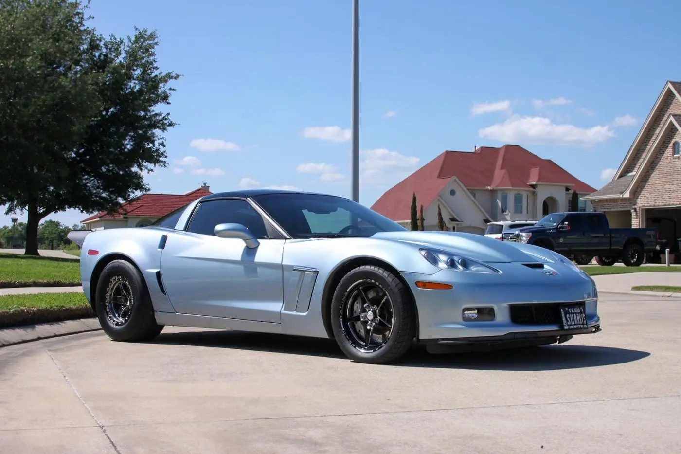 Blue Corvette C6 Grand Sport detailed by Derrick's Details in Austin, photo 1 of 14