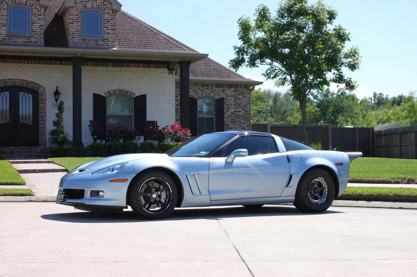 Blue Corvette C6 Grand Sport detailed by Derrick's Details in Austin, photo 2 of 14
