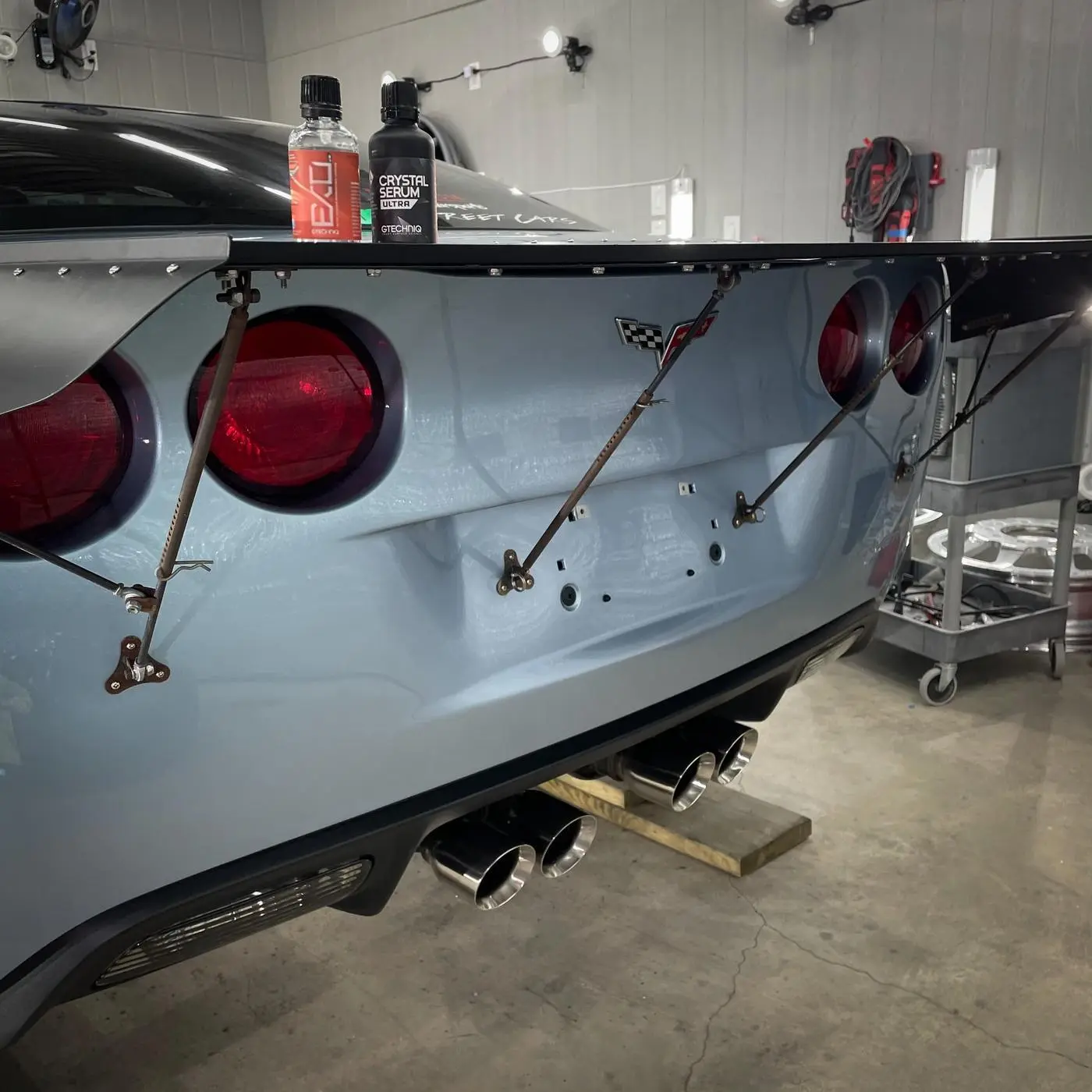 Blue Corvette C6 Grand Sport detailed by Derrick's Details in Austin, photo 9 of 14