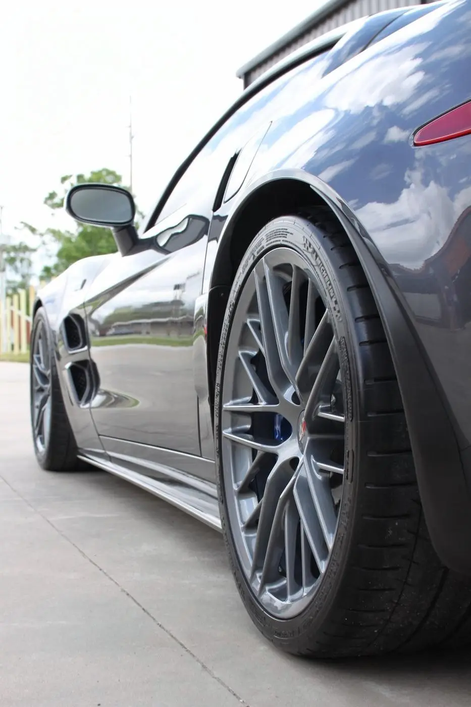 Gray Corvette C6 ZR1 detailed by Derrick's Details in Austin, photo 2 of 25