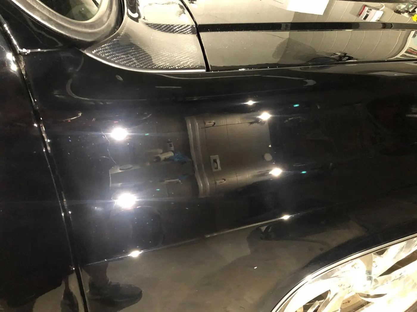 Black Chevrolet C10 after paint correction