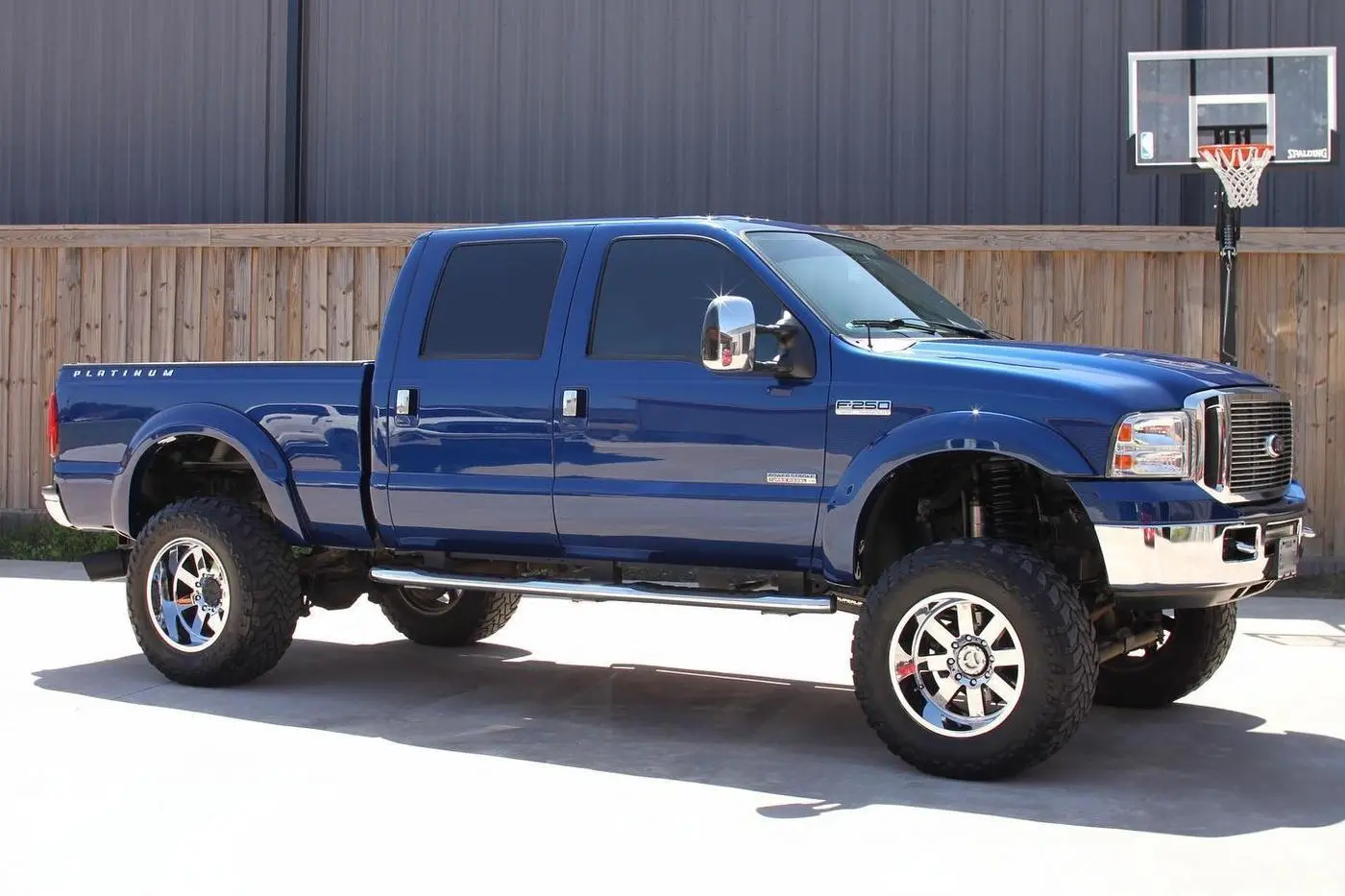 Blue Ford F-250 Super Duty Platinum detailed by Derrick's Details in Austin, photo 2 of 11