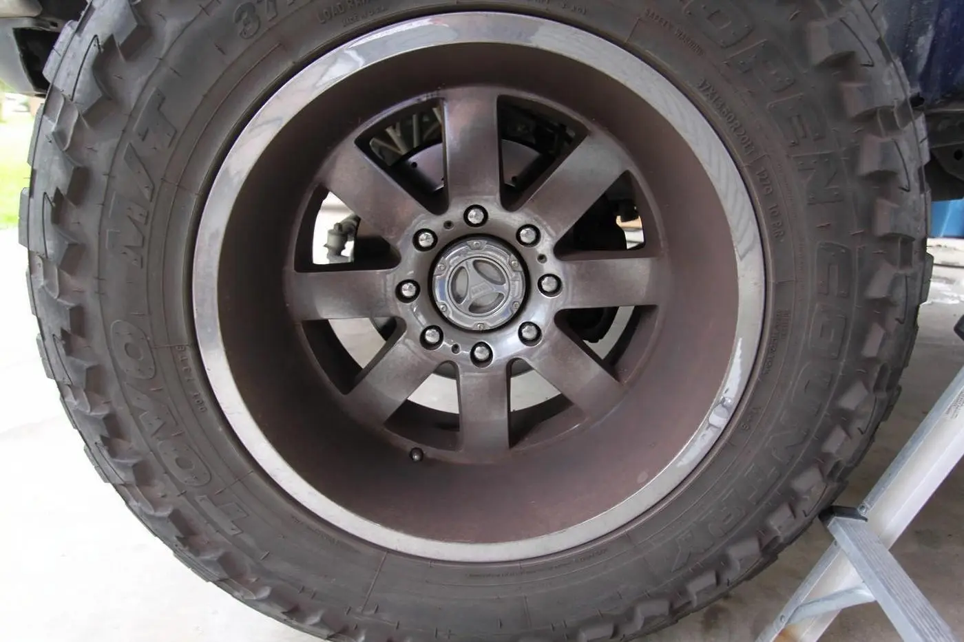Blue Ford F-250 Super Duty Platinum detailed by Derrick's Details in Austin, photo 10 of 11