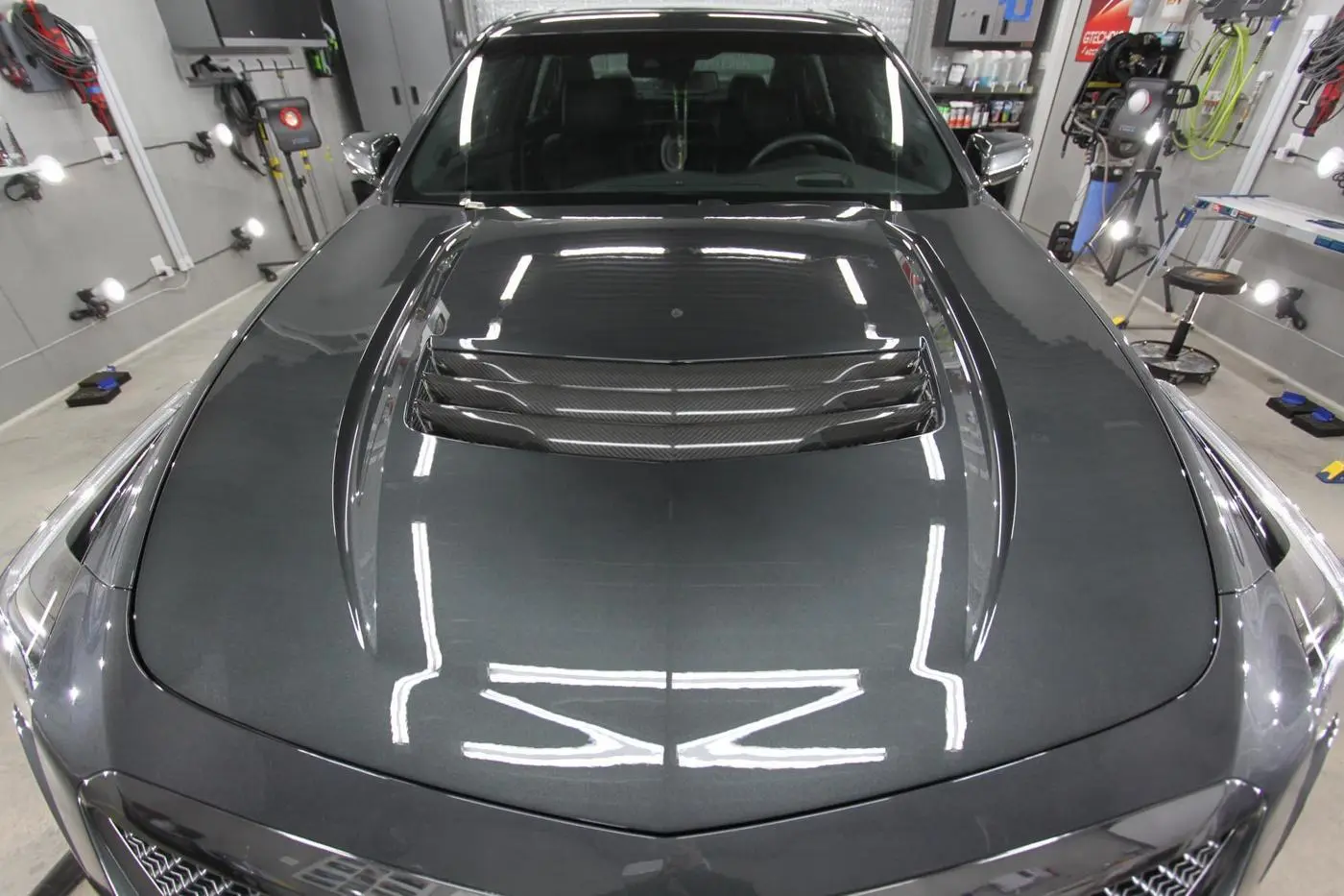 Gray Cadillac CTS-V detailed by Derrick's Details in Austin, photo 2 of 11