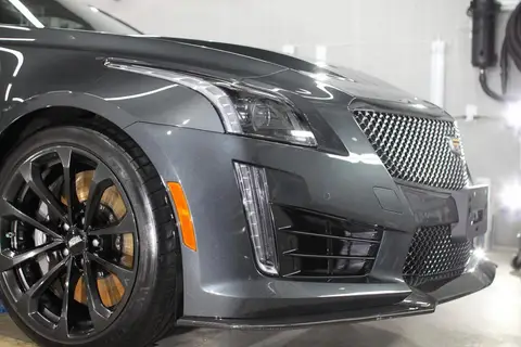 Gray Cadillac CTS-V detailed by Derrick's Details