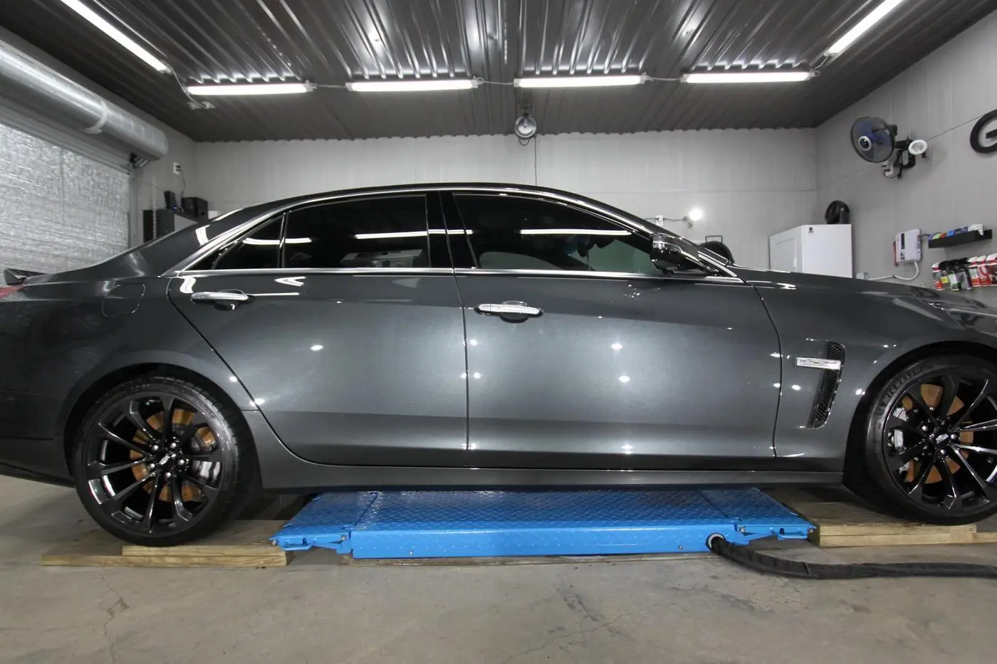 Gray Cadillac CTS-V detailed by Derrick's Details in Austin, photo 3 of 11