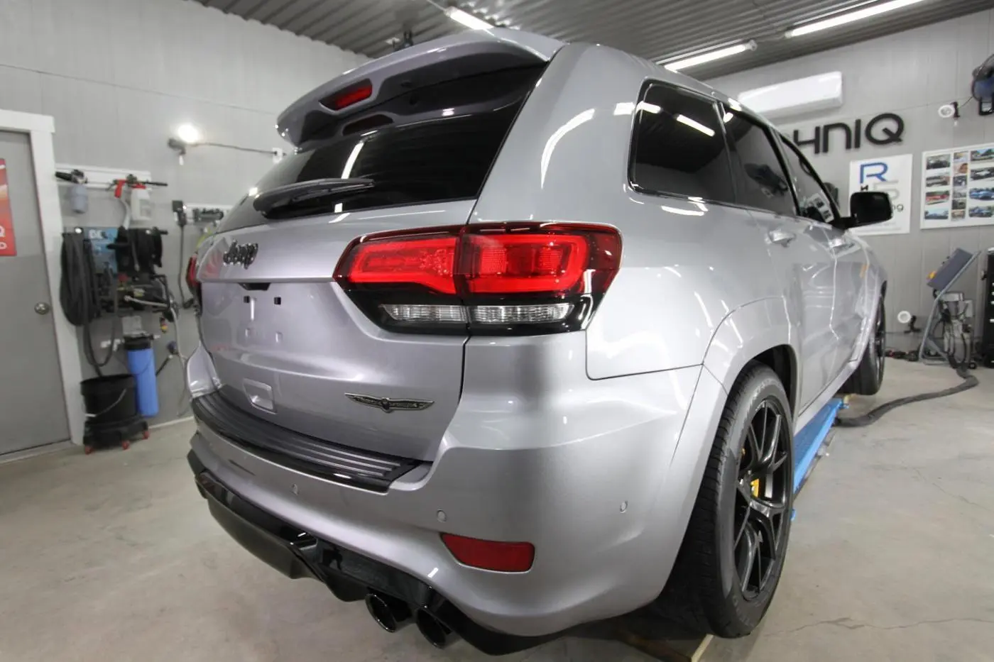 Gray Jeep Grand Cherokee Trackhawk detailed by Derrick's Details in Austin, photo 5 of 24