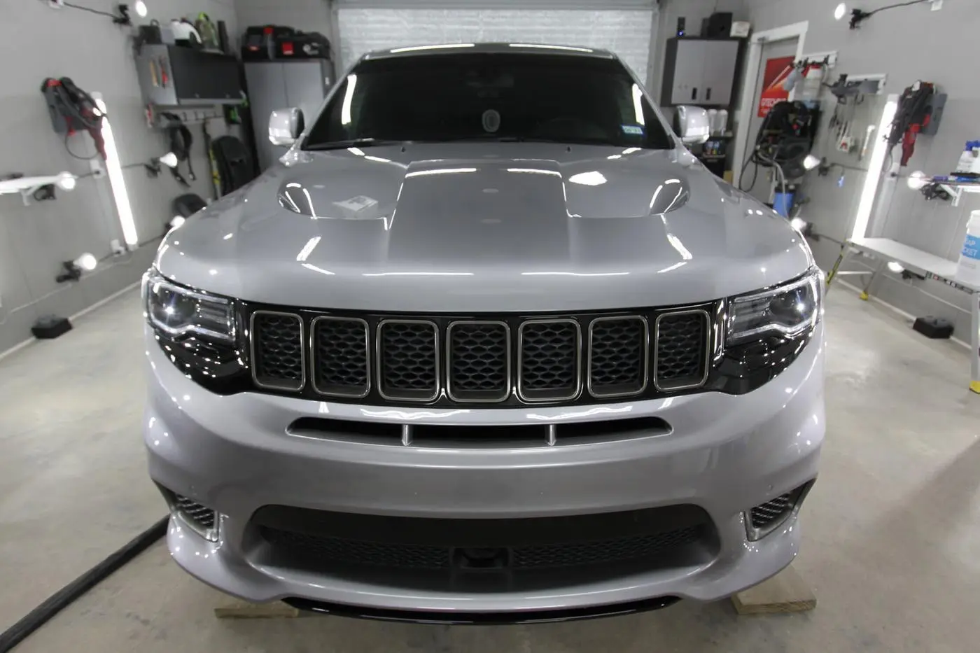 Gray Jeep Grand Cherokee Trackhawk detailed by Derrick's Details in Austin, photo 4 of 24