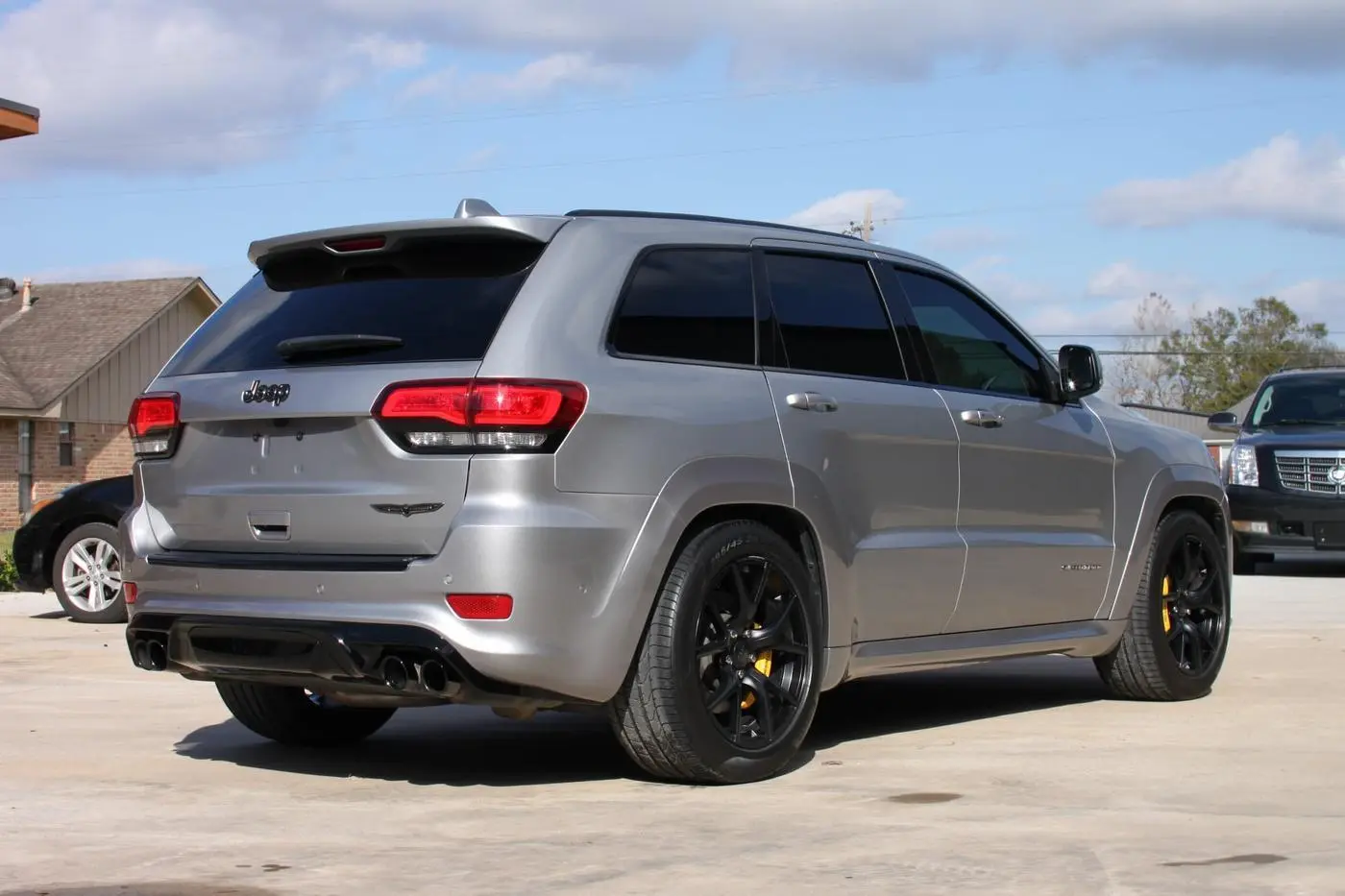 Gray Jeep Grand Cherokee Trackhawk detailed by Derrick's Details in Austin, photo 2 of 24