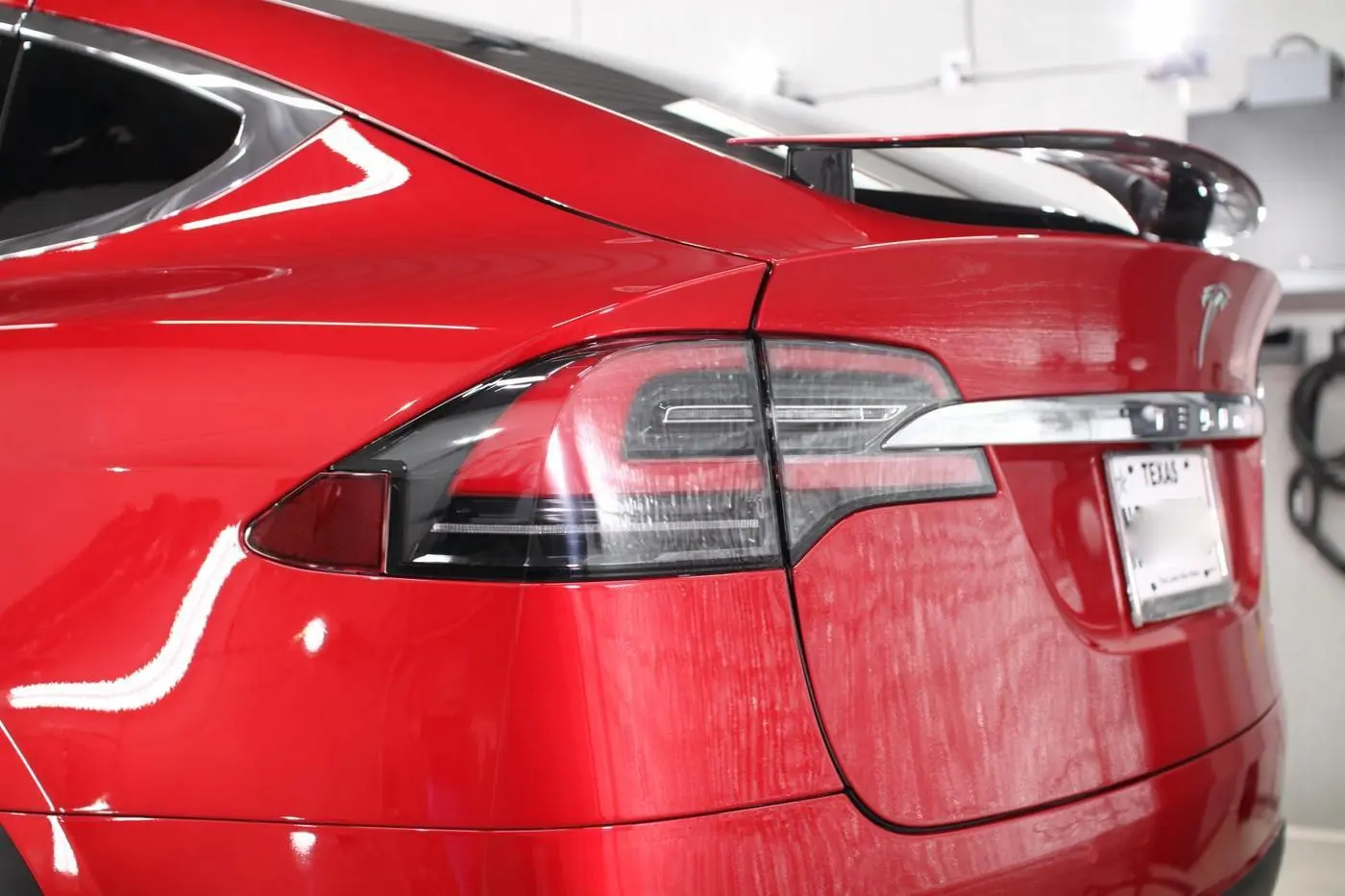 Red Tesla Model S detailed by Derrick's Details in Austin, photo 2 of 9