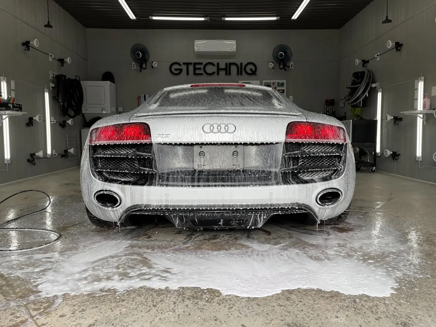 Silver Audi R8 detailed by Derrick's Details in Austin, photo 15 of 16