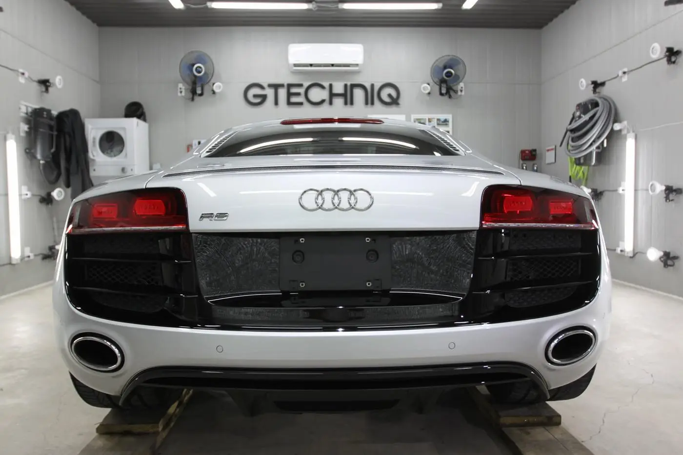 Silver Audi R8 detailed by Derrick's Details in Austin, photo 1 of 16