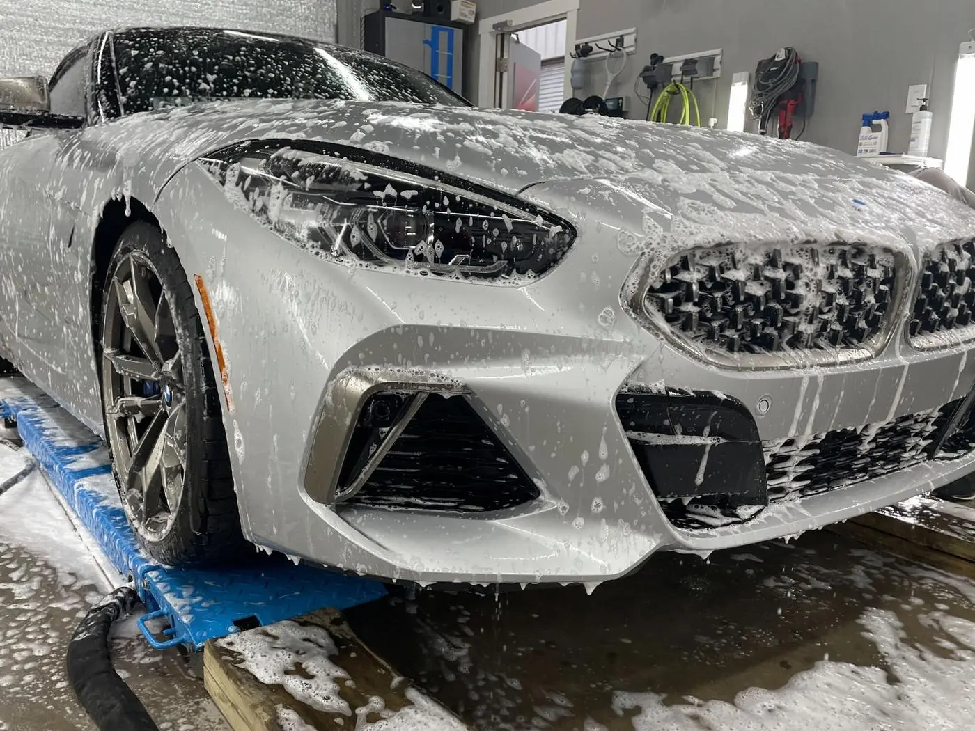 Silver BMW Z4 detailed by Derrick's Details in Austin, photo 9 of 13