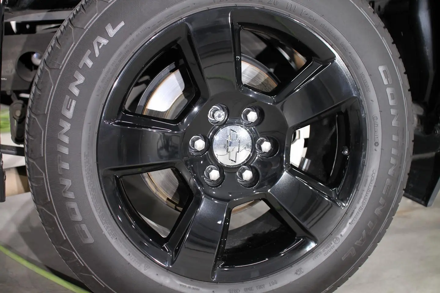 Black Chevrolet Silverado after paint correction