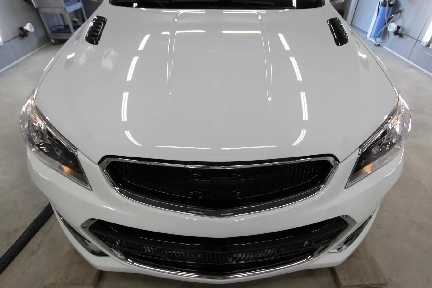 White Chevrolet SS detailed by Derrick's Details in Austin, photo 10 of 40