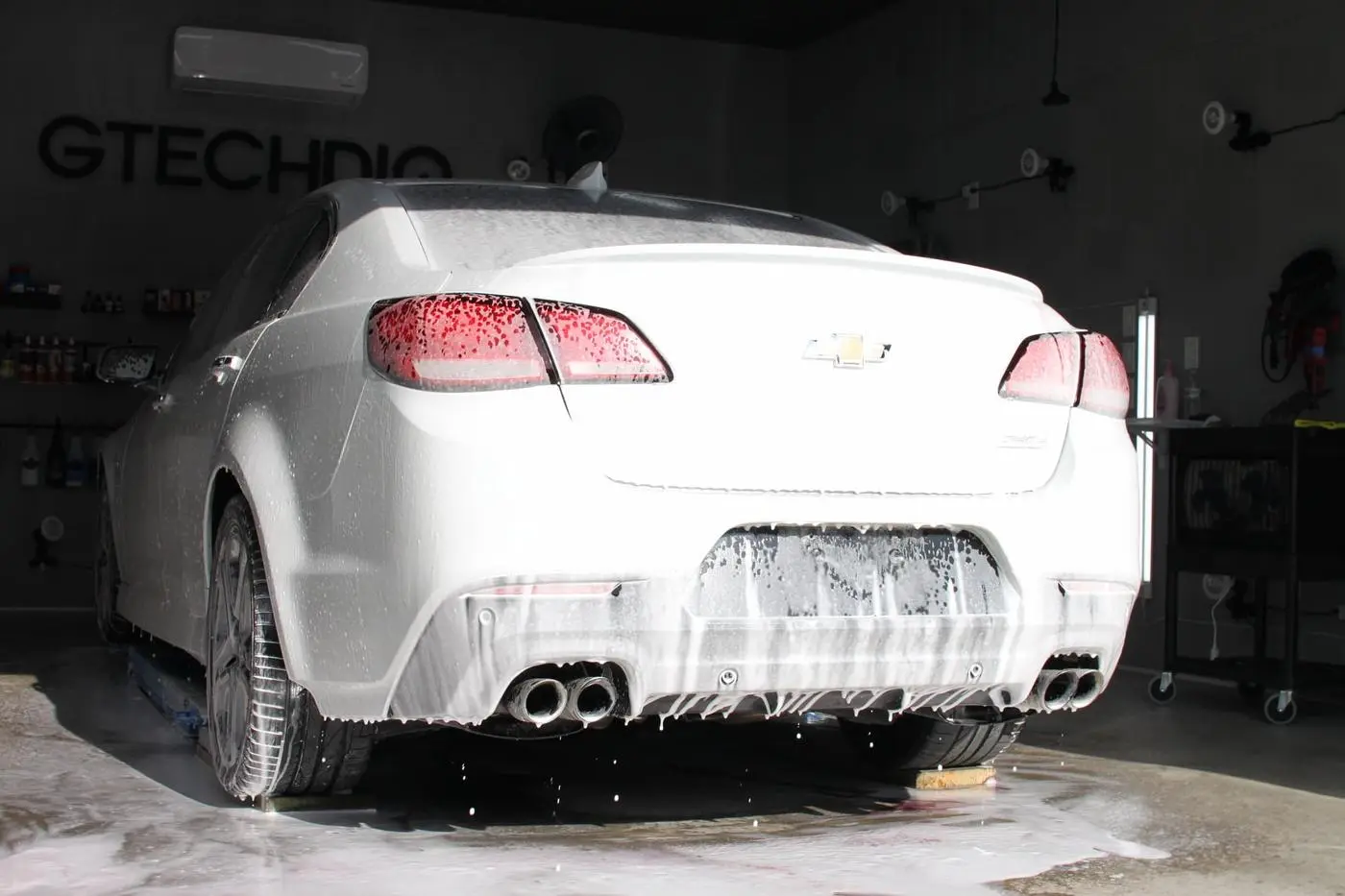 White Chevrolet SS detailed by Derrick's Details in Austin, photo 12 of 40