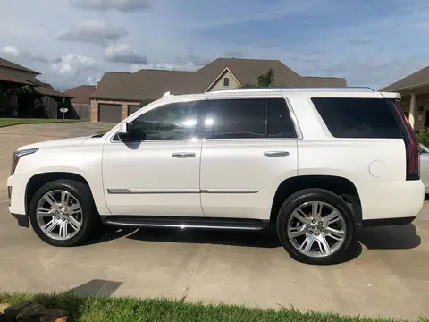 White Cadillac Escalade detailed by Derrick's Details