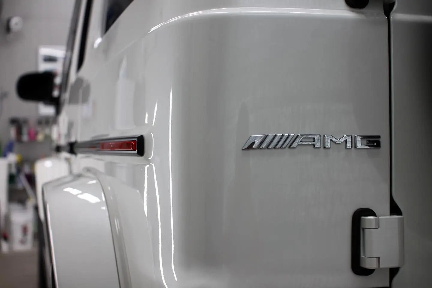 White Mercedes-AMG G 63 detailed by Derrick's Details in Austin, photo 4 of 4